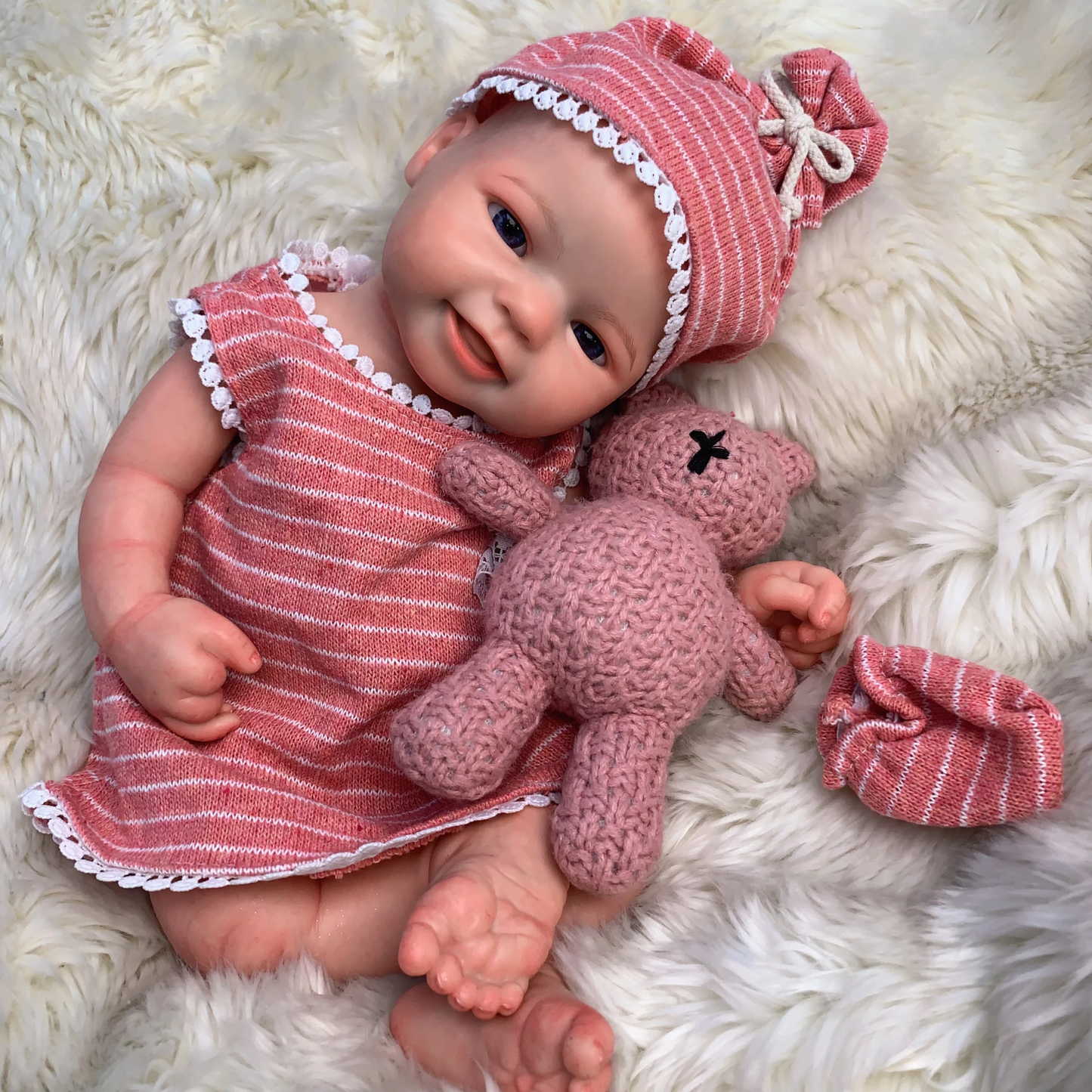 16-Inch Full Body Silicone Reborn Baby Doll β Realistic Lifelike Girl & Boy | Open Mouth, Washable, Soft Touch Handmade Newborn Doll πΆπ
