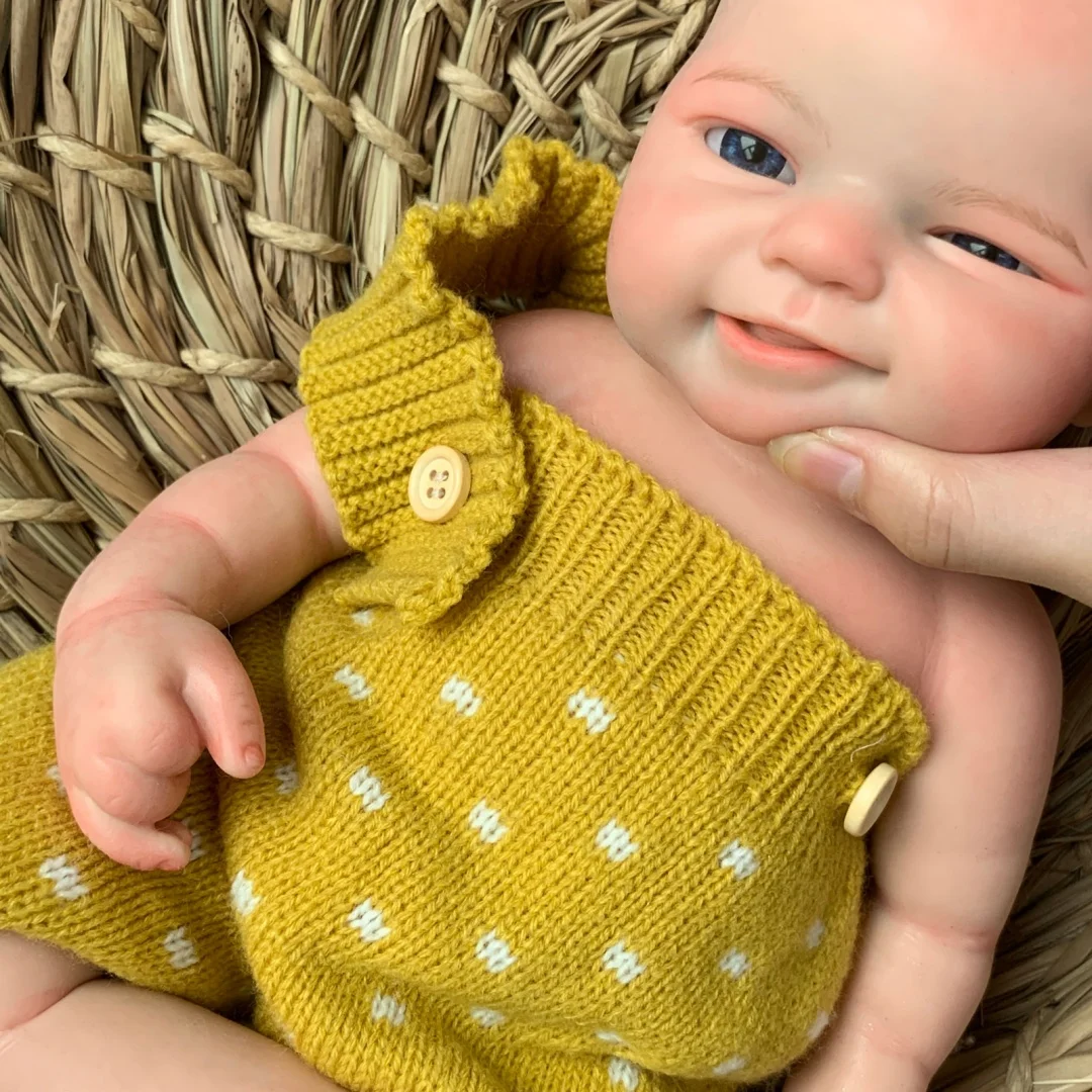16-Inch Full Body Silicone Reborn Baby Doll β Realistic Lifelike Girl & Boy | Open Mouth, Washable, Soft Touch Handmade Newborn Doll πΆπ