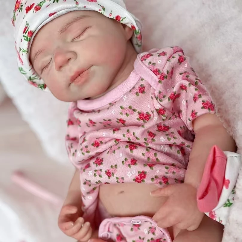 18β Baby Mila β Open Mouth Full Body Silicone Reborn Girl | Washable Realistic Newborn with 3D Painted Skin & Soft Solid Touch πΆβ¨