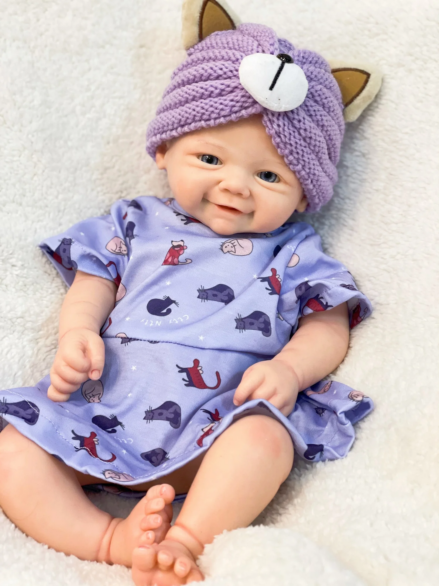 Reborn Baby Doll Vivienne β 42cm Full Body Silicone Lifelike Newborn Girl πΆπ