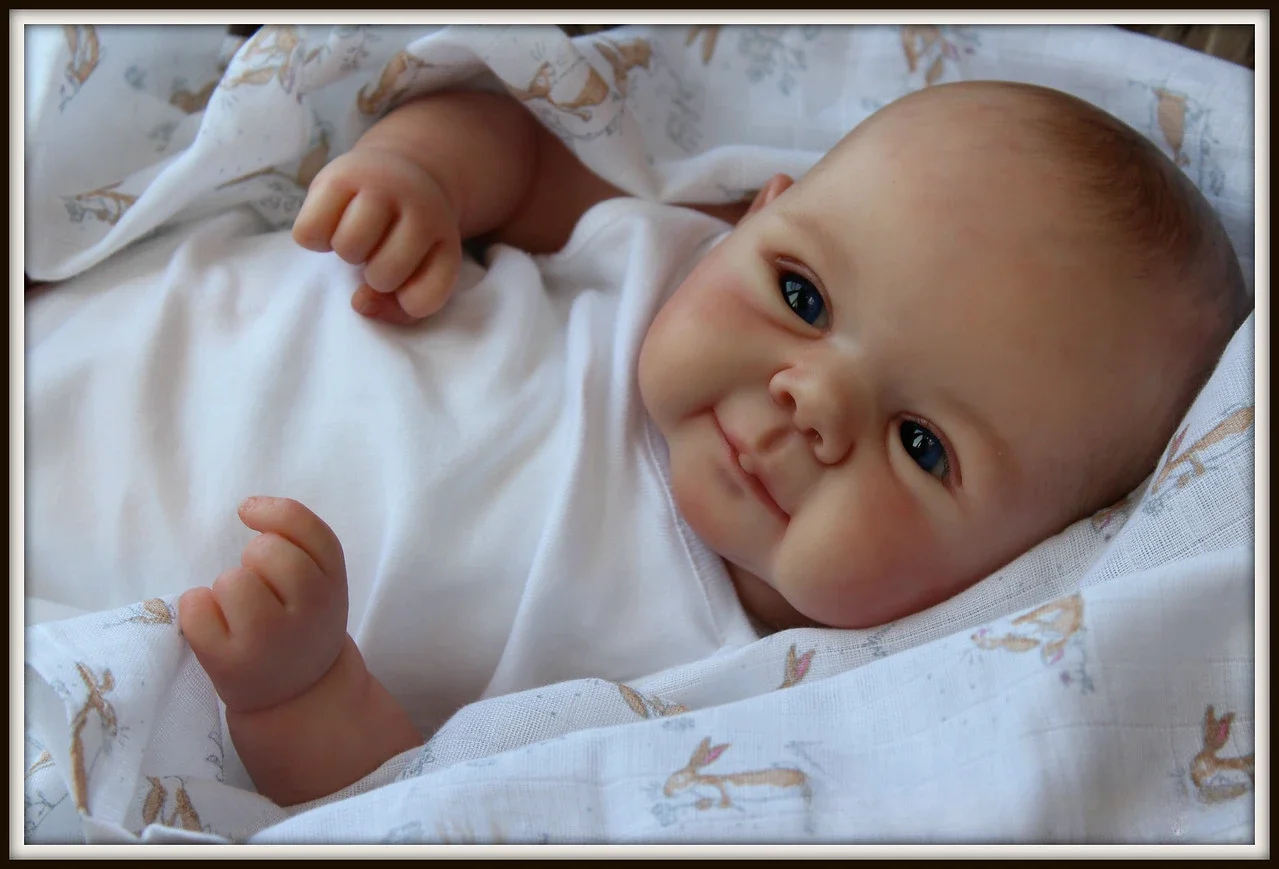 Reborn Juliette – 49cm Sweet Face Realistic Baby Doll Vinyl Lifelike Newborn with Soft Cloth Body 👶💖