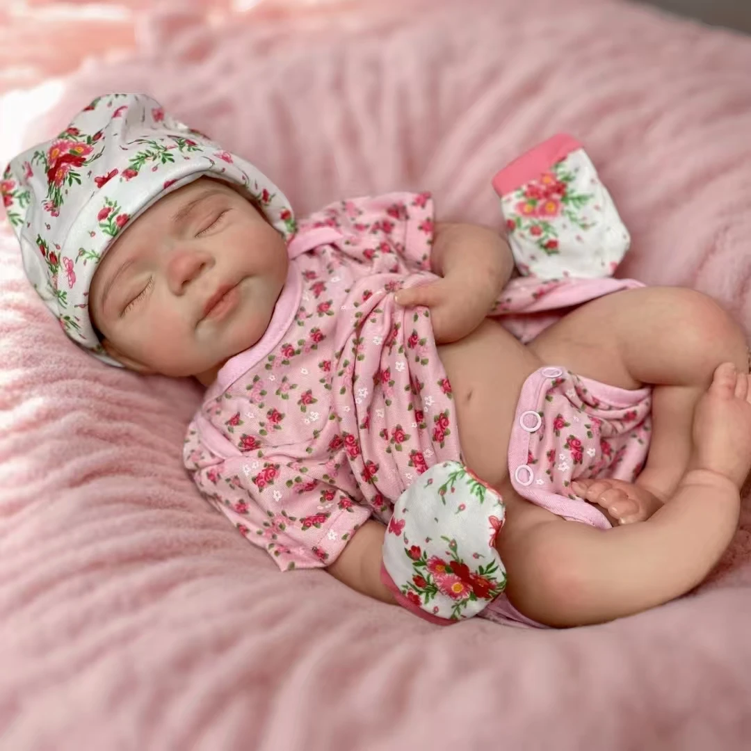 18β Baby Mila β Open Mouth Full Body Silicone Reborn Girl | Washable Realistic Newborn with 3D Painted Skin & Soft Solid Touch πΆβ¨