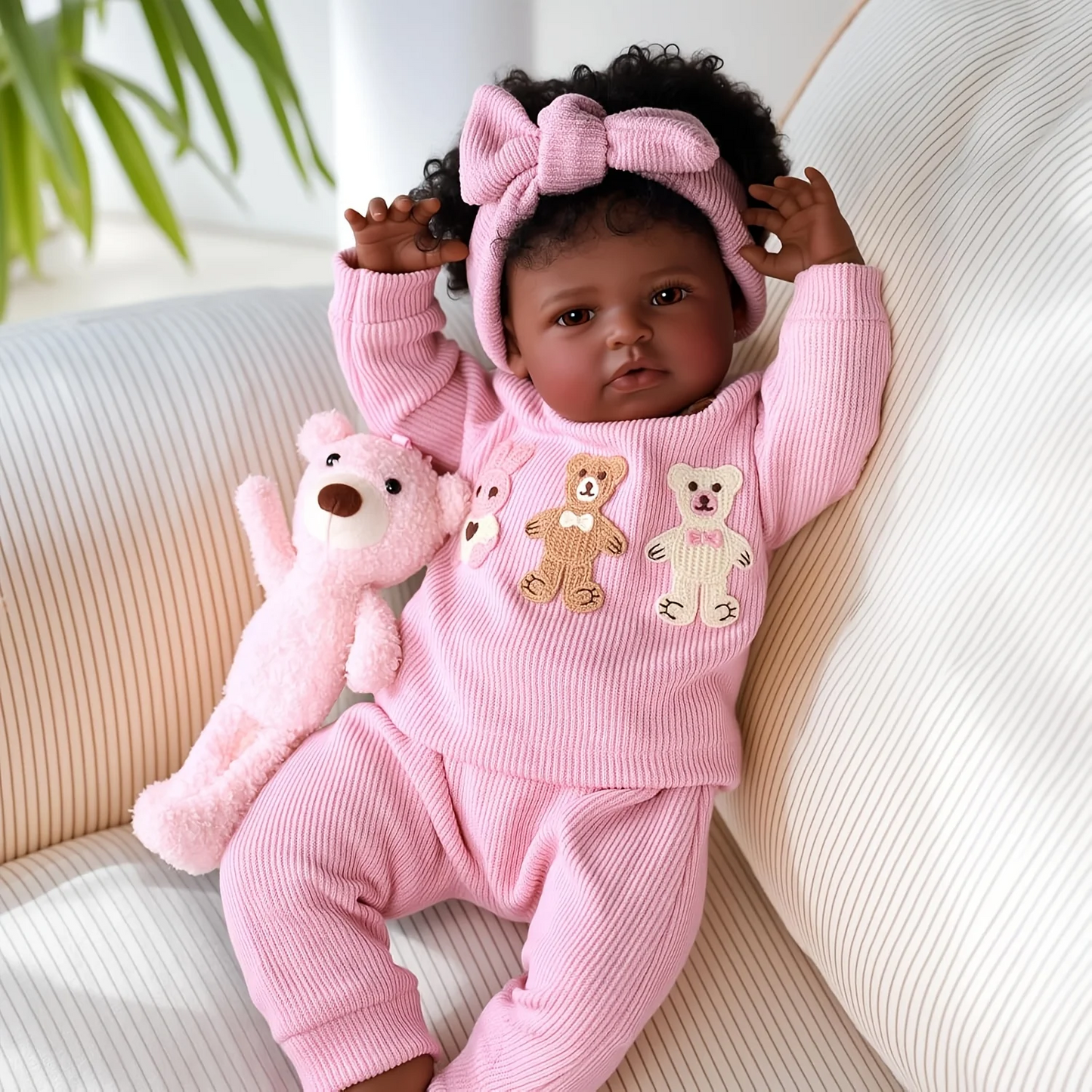 20” Baby Lila – Realistic Reborn Baby Girl Doll | Soft Vinyl & Cloth Body Newborn 👶✨