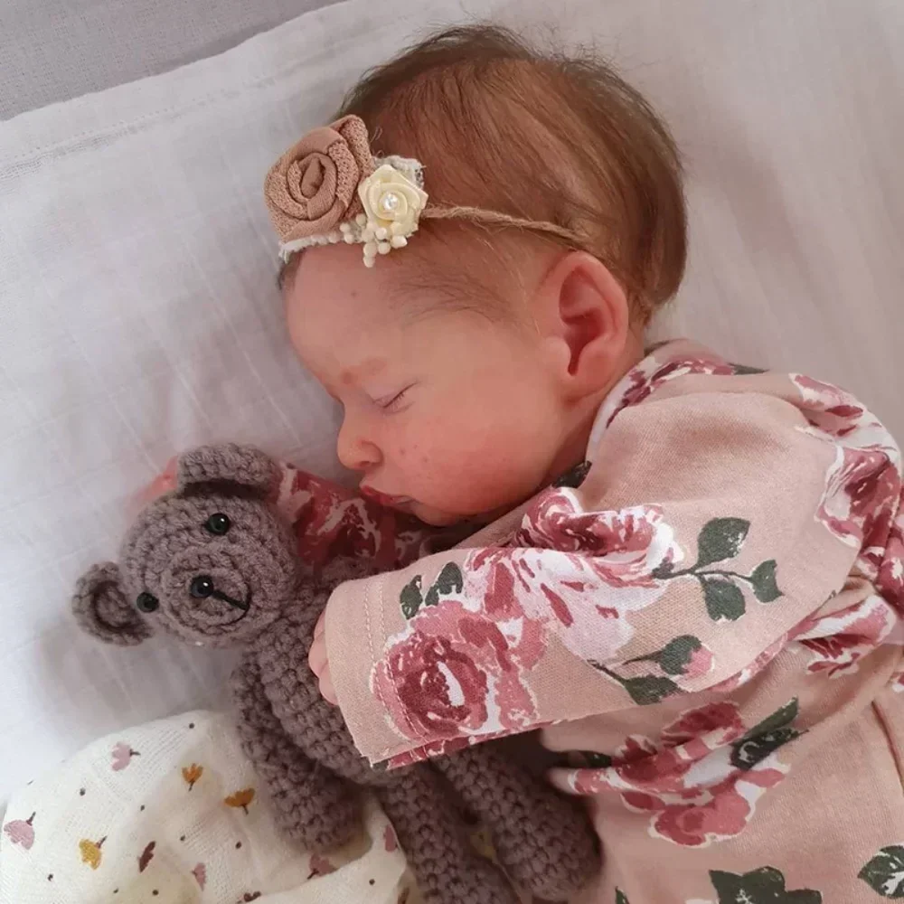 🌸 Baby Rosalie – 49cm Full Body Vinyl Reborn Girl Doll 👶✨