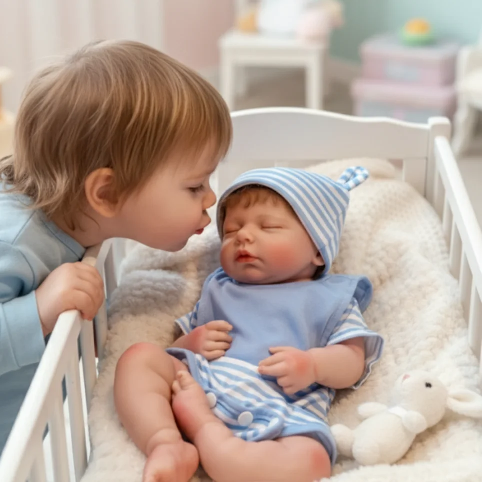 18” Baby Clara (or Baby Luca for Boy) – Full Body Silicone Reborn Doll👶✨