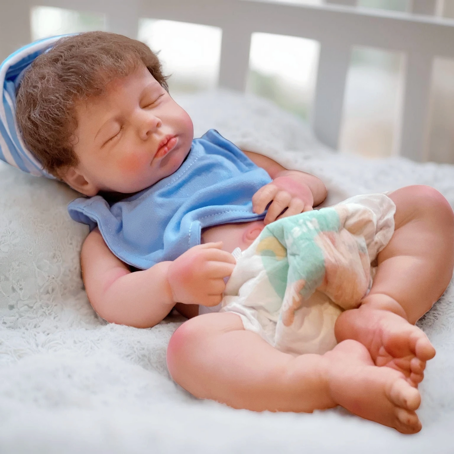 18” Baby Clara (or Baby Luca for Boy) – Full Body Silicone Reborn Doll👶✨
