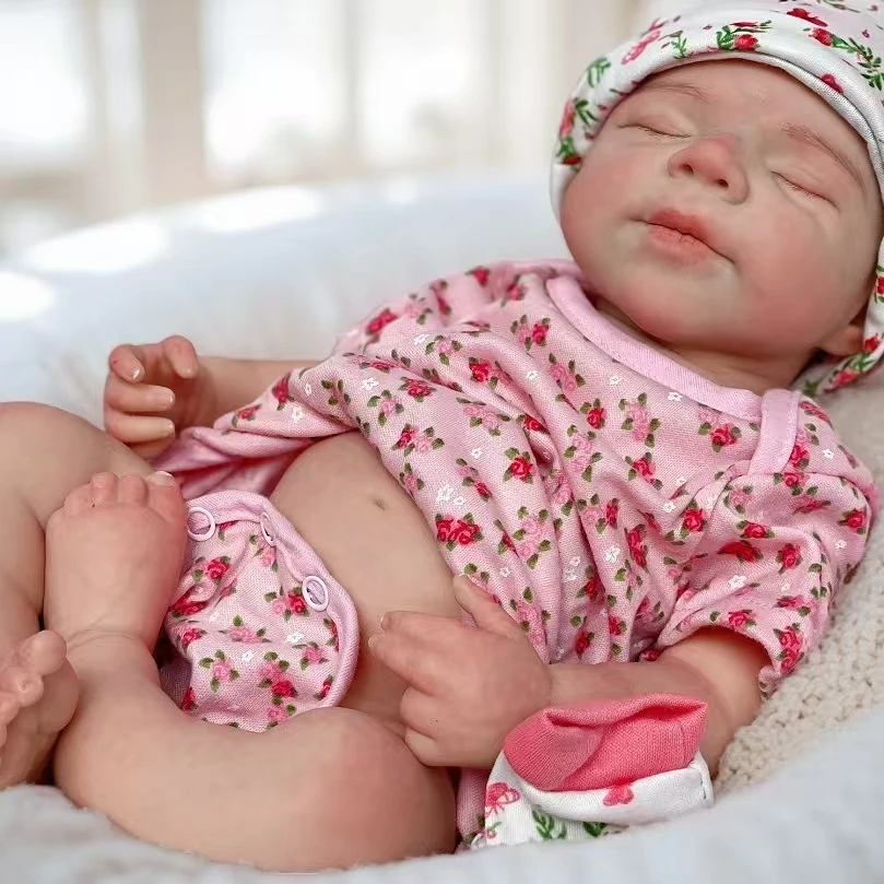 18β Baby Mila β Open Mouth Full Body Silicone Reborn Girl | Washable Realistic Newborn with 3D Painted Skin & Soft Solid Touch πΆβ¨