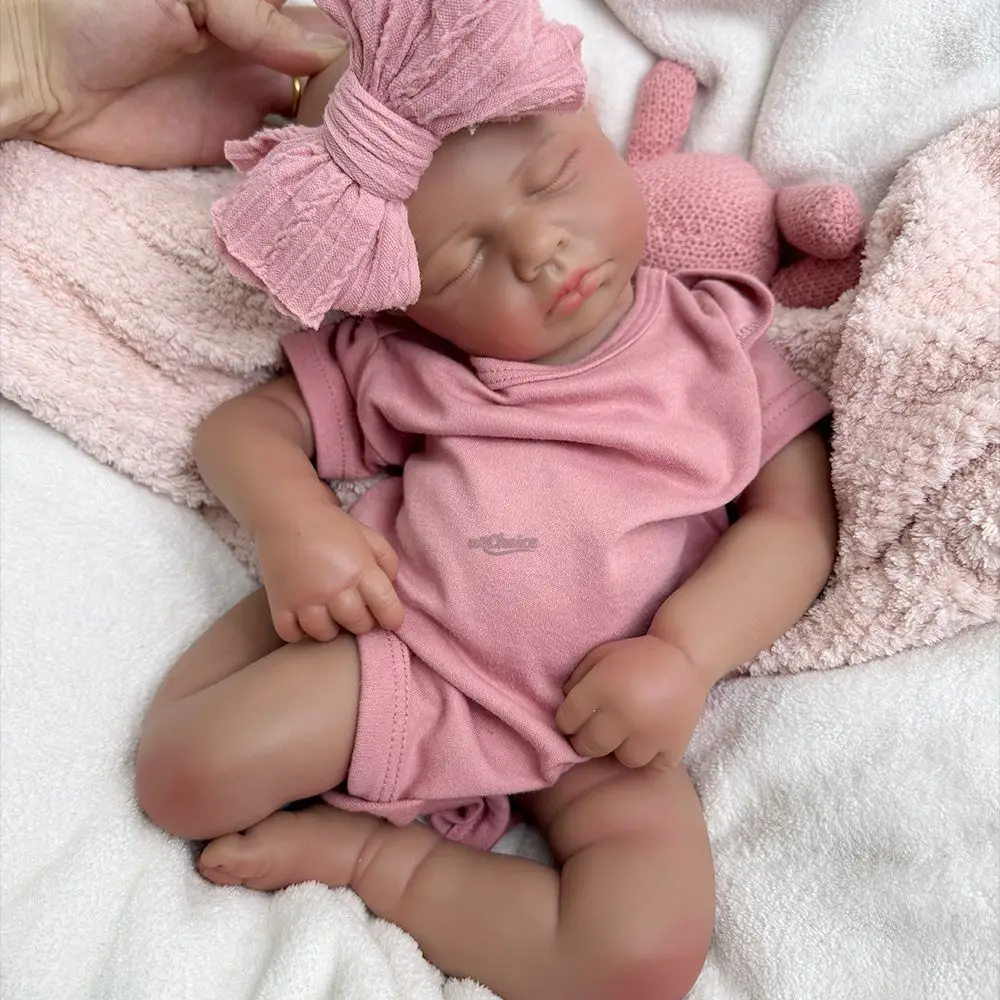20β Baby Elodie β Full Body Silicone Reborn Girl | Hand-Painted Realistic Newborn with 3D Skin & Visible Veins, Bath Safe & Weighted for True-to-Life Feel πΆπ