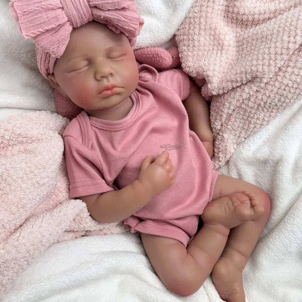 20β Baby Elodie β Full Body Silicone Reborn Girl | Hand-Painted Realistic Newborn with 3D Skin & Visible Veins, Bath Safe & Weighted for True-to-Life Feel πΆπ
