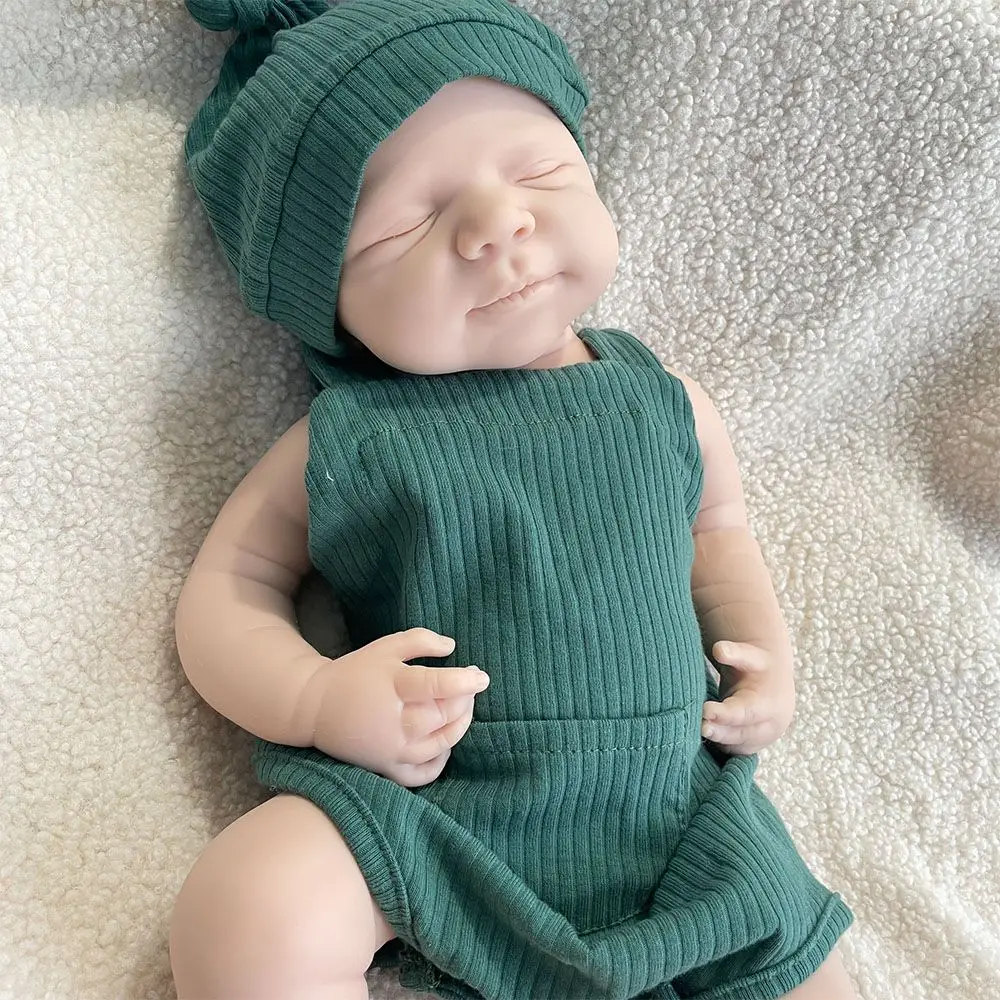 💙 Baby Milo – 18.5” Full Body Silicone Reborn Boy | 7.3 lb Lifelike Painted Newborn with Visible Veins & Real Touch Skin