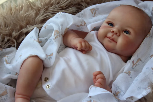 Reborn Juliette – 49cm Sweet Face Realistic Baby Doll Vinyl Lifelike Newborn with Soft Cloth Body 👶💖