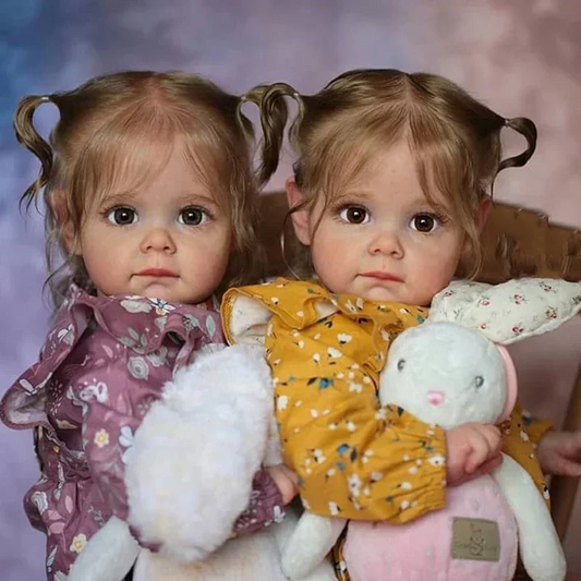 Baby Maggie – 60cm Realistic Reborn Toddler Girl Doll | Handmade 3D Painted Skin with Hand-Rooted Hair &amp; Lifelike Expression 👶✨