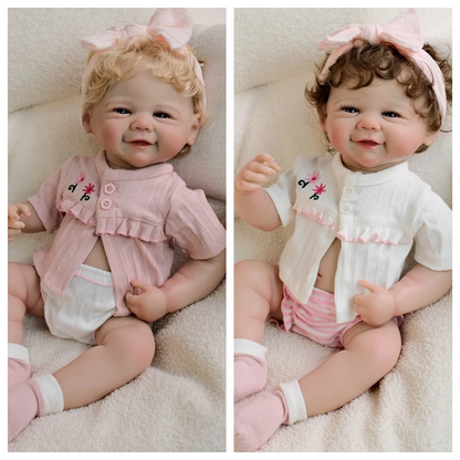 Reborn Baby Doll Vivienne – 19-Inch Realistic NPK Lifelike Vinyl Newborn with 3D Painted Skin &amp; Hand-Rooted Hair | Soft Cuddly Touch Doll Gift Set 👶✨ 