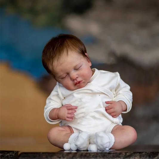 👶✨ Baby Noah – 50cm Full Body Silicone vinyl Reborn Boy Doll | Handcrafted Lifelike Newborn with Rooted Hair &amp; Real Touch Skin 💙