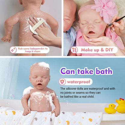 20-Inch Full Body Silicone Reborn Baby Doll – 50cm Micro Preemie Lifelike Realistic Newborn with Hand-Painted Skin | Comfort, Therapy &amp; Gift Doll 👶💖