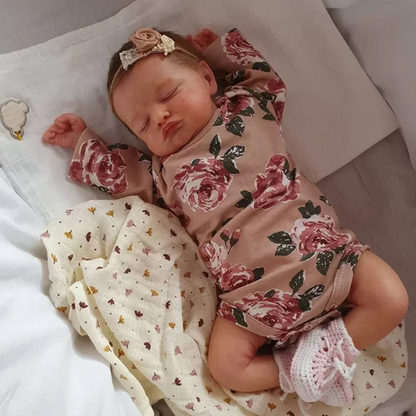 🌸 Baby Rosalie – 49cm Full Body Vinyl Reborn Girl Doll  👶✨