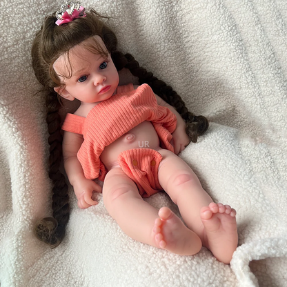 20-Inch Full Body Silicone Reborn Baby Doll – 50cm Micro Preemie Lifelike Realistic Newborn with Hand-Painted Skin | Comfort, Therapy &amp; Gift Doll 👶💖
