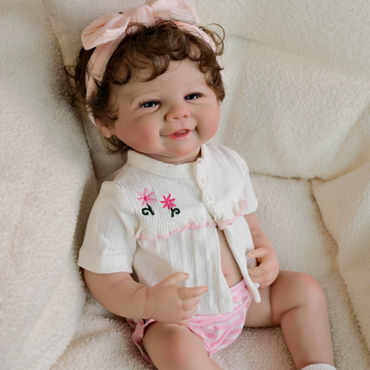 Reborn Baby Doll Vivienne – 19-Inch Realistic NPK Lifelike Vinyl Newborn with 3D Painted Skin &amp; Hand-Rooted Hair | Soft Cuddly Touch Doll Gift Set 👶✨ 