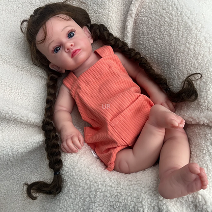 20-Inch Full Body Silicone Reborn Baby Doll – 50cm Micro Preemie Lifelike Realistic Newborn with Hand-Painted Skin | Comfort, Therapy &amp; Gift Doll 👶💖