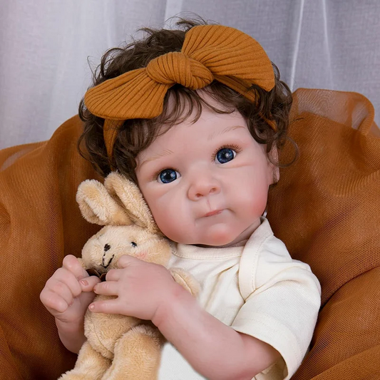Reborn Baby Doll Bettie – 45 cm Lifelike Realistic Sleeping Baby with 3D Painted Skin &amp; Blue Eyes | Soft Touch Silicone vinyl Newborn Gift Set 👶💙
