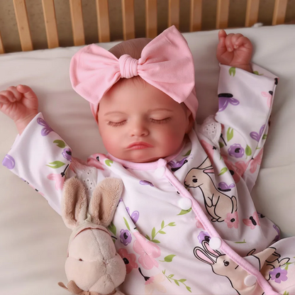20” Baby Amara – Sleeping Reborn Baby Girl Doll | Soft Vinyl &amp; Cloth Body, Realistic Hand-Painted Newborn with Accessories Gift Set 💖✨