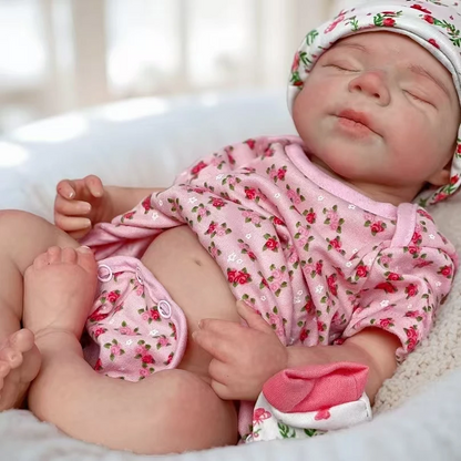 18” Baby Mila – Open Mouth Full Body Silicone Reborn Girl | Washable Realistic Newborn with 3D Painted Skin &amp; Soft Solid Touch 👶✨