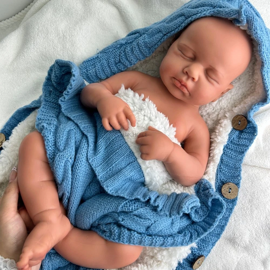 20” Baby Elodie – Full Body Silicone Reborn Girl | Hand-Painted Realistic Newborn with 3D Skin &amp; Visible Veins, Bath Safe &amp; Weighted for True-to-Life Feel 👶💞