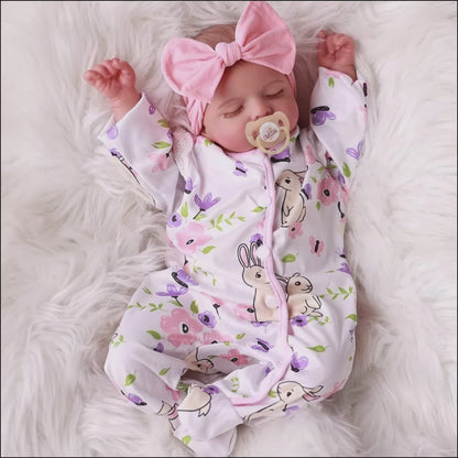 20” Baby Amara – Sleeping Reborn Baby Girl Doll | Soft Vinyl &amp; Cloth Body, Realistic Hand-Painted Newborn with Accessories Gift Set 💖✨